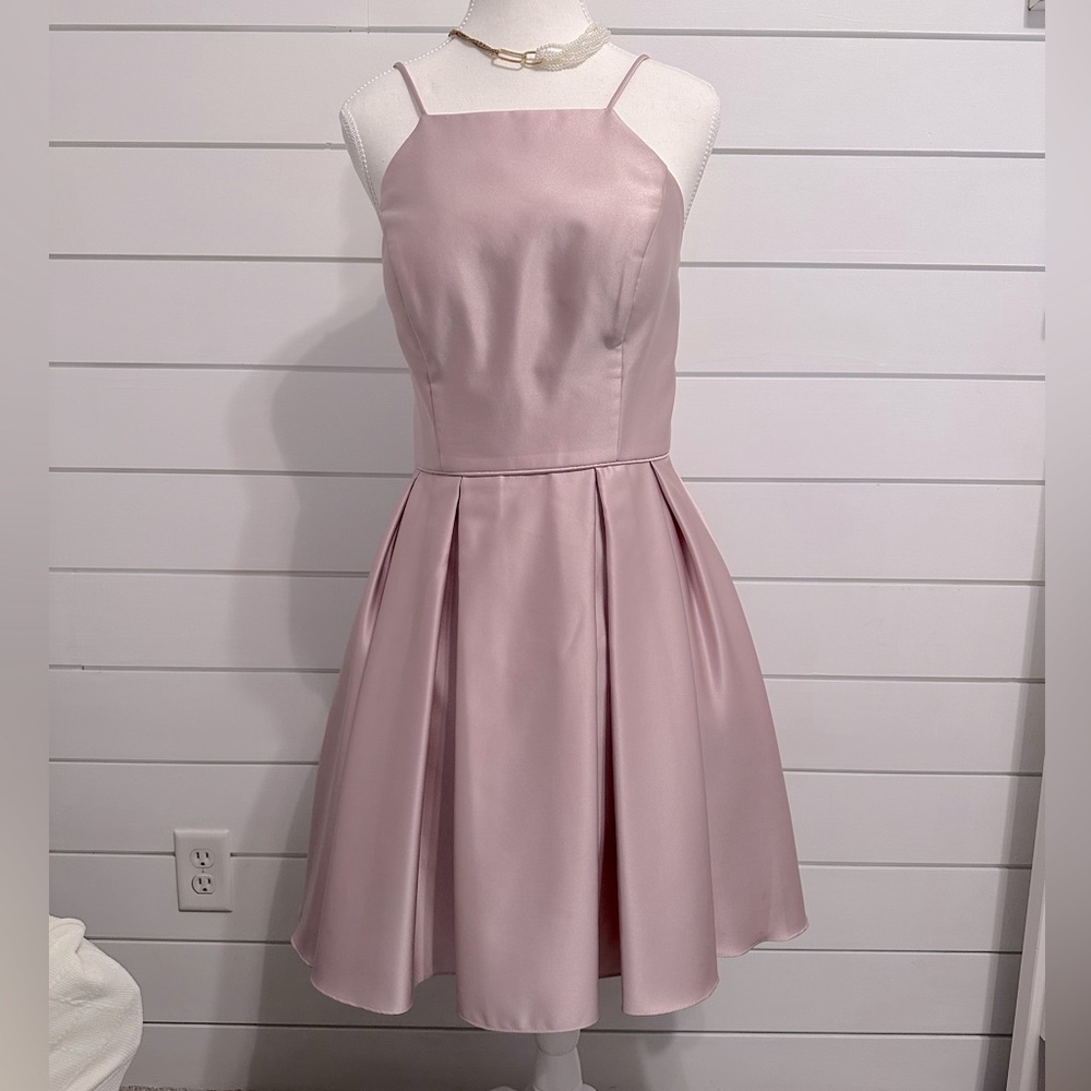 Betsy Adams, pink satin dress size 6